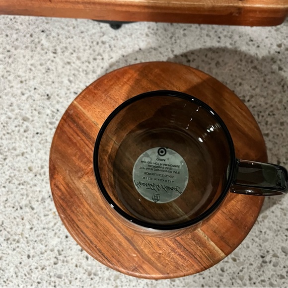 Hearth and Hand 15 0z Tinted Glass Mug- Smokey Gray - Picture 3 of 4